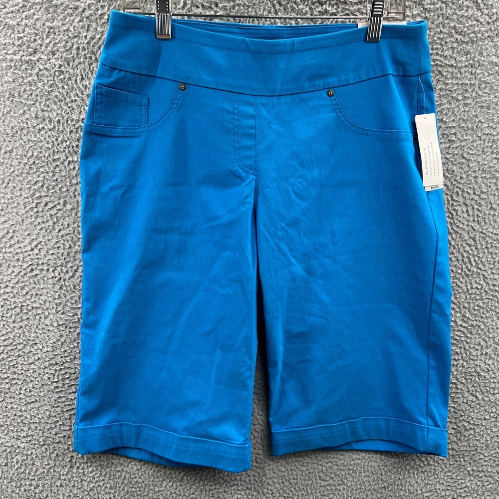 Womens Bermuda Shorts 14W Stretch Coastal Preppy Resort Quiet Luxury Summer Boho
